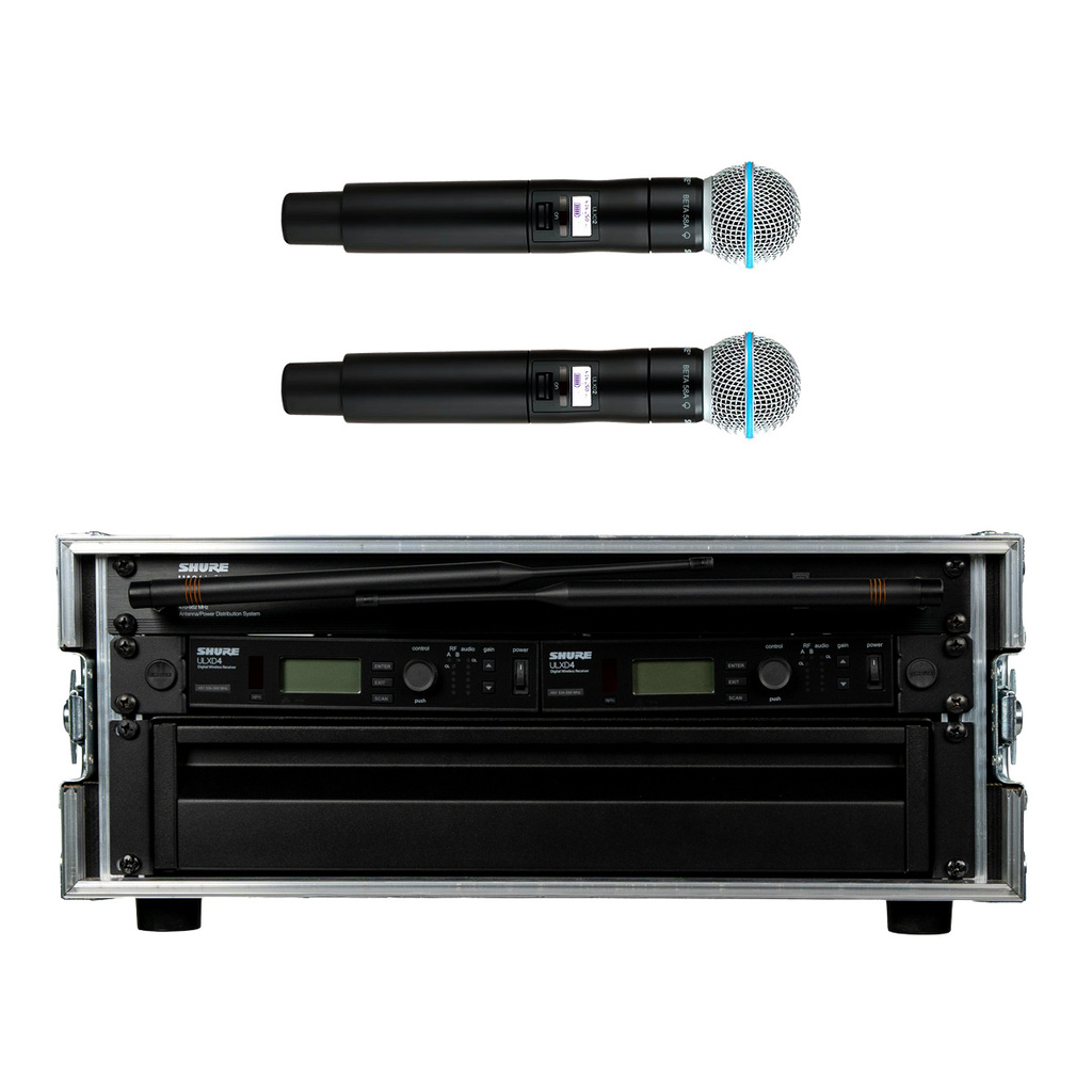 Shure Zender Rack Shure - Rack ULXD4E // H51-Band // Set (2x) - Audio-Frankfurt
